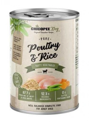 Chicopee (Чікопі) Dog Adult Pure Poultry & Rice 800 гр Консерви з птицею та рисом для собак