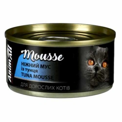 AnimAll (ЕнімАлл) Cat Adult Tuna Mousse Вологий корм Мус із тунця для дорослих котів і кішок