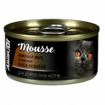 AnimAll (ЕнімАлл) Cat Adult Duck Mousse Вологий корм Мус із качки для дорослих котів і кішок img