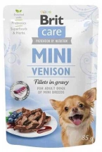 Brit Care (Бріт Кеа) Dog Mini Venison Вологий корм для дрібних порід собак з філе оленини в соусі