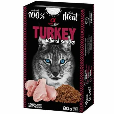 Alpha Spirit (Альфа Спіріт) Cat Natural Snacks Turkey Напіввологі ласощі з індичкою для котів і кішок
