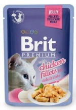 Brit Premium (Бріт Преміум) Cat Вологий корм для котів з філе курки в желе img