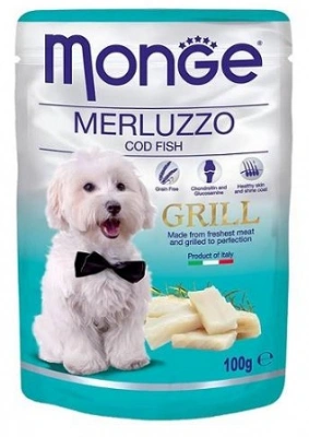 Monge (Монж) Dog Grill Консервований корм для собак з тріскою