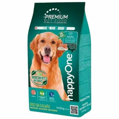 happyOne (хеппі Ван) Premium Dog Adult Salmon & Rice Сухий корм з лососем і рисом для дорослих собак різних порід