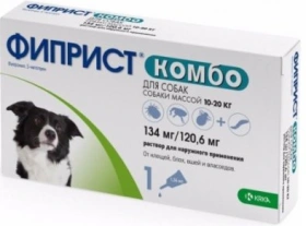 Фіприст Комбо Краплі від бліх та кліщів для собак 10-20 кг img
