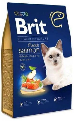 Brit Premium (Бріт Преміум) Cat Adult Salmon 300 гр Гіпоалергенний корм для котів і кішок з лососем