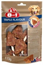 8in1 (8в1) Triple Flavour Ласощі для собак, крильця