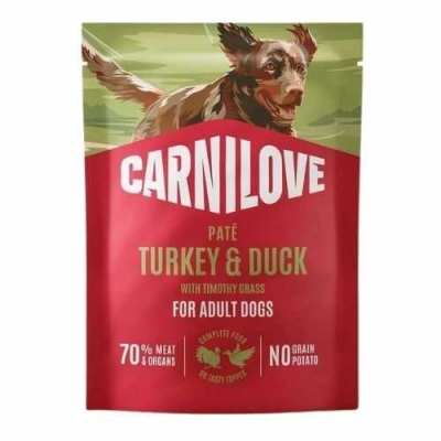 Carnilove (Карнілав) Dog Adult Pate Turkey, Duck &Timothy Grass Паштет з індичкою, качкою і тимофіївкою для собак різних порід