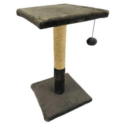 Пухнастики Драпак для котів та кішок з полицею, джут коричневий