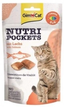 GimCat (Джим Кет) Nutri Pockets Ласощі для котів і кішок Лосось і Омега 3 + 6