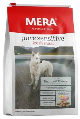 Mera (Мера) Pure Sensitive Fresh meat Turkey & Kartoffel Беззерновий корм із свіжим м'ясом індички та картоплею для собак