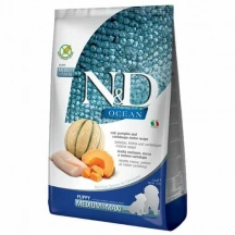 Farmina (Фарміна) N&D Ocean Grain Free Puppy Medium & Maxi Cod, Pumpkin & Cantaloupe Беззерновий сухий корм з тріскою та динею для цуценят середніх і великих порід img
