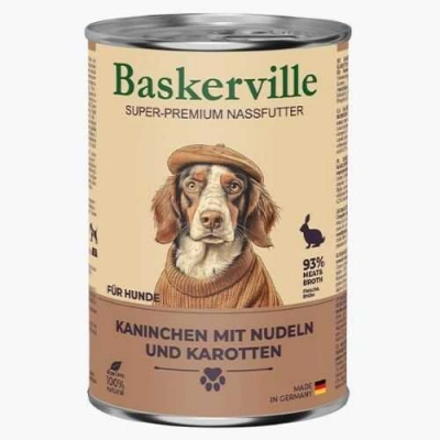 Baskerville (Баскервіль) Консерви для собак з кроликом, локшиною та морквою 400 гр