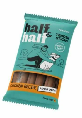 Half & Half (Халф енд Халф) Dog Adult Tender Sticks М'ясні палички з куркою для дорослих собак