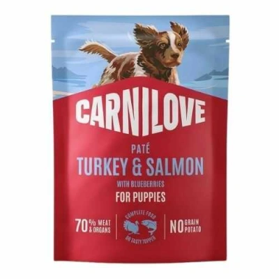 Carnilove (Карнілав) Puppy Pate Turkey, Salmon & Blueberries Паштет з індичкою, лососем і лохиною для цуценят різних порід
