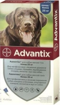 Advantix (Адвантікс) Краплі на холку для собак від бліх та кліщів 25-40 кг