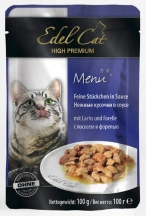 Edel Cat (Едель Кет) Вологий корм для котів та кішок з лососем та фореллю в соусі