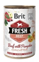 Brit Fresh (Брит Фреш) Beef & Pumpkin Консервы для собак с говядиной и тыквой Brit Fresh (Бріт Фреш) Beef & Pumpkin Консерви для собак з яловичиною і гарбузом img