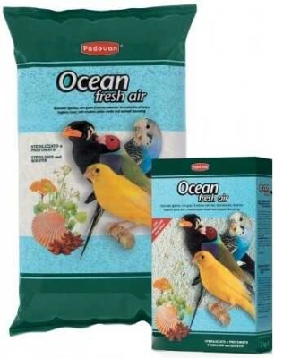 Padovan (Падован) Padovan Ocean Fresh Кварцовий наповнювач з подрібненими мушлями для кліток птахів 5 кг