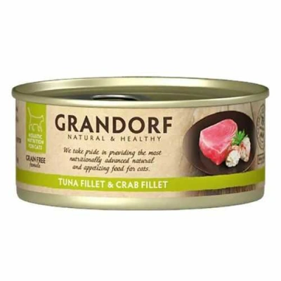 Grandorf (Грандорф) Cat Adult Grain Free Tuna & Crab Fillet Вологий корм з тунцем і крабом для дорослих котів і кішок