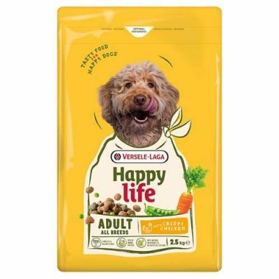 Happy Life (Хеппі Лайф) Adult All Breeds with Crispy Chicken Сухий корм з куркою для дорослих собак усіх порід