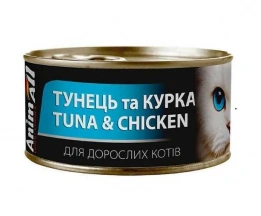 AnimAll (ЕнімАлл) Вологий корм з тунцем і куркою для дорослих котів і кішок img