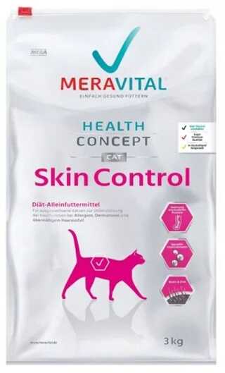 лечебный корм для кошек mera vital skin control