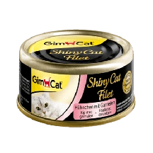 GimCat (ДжимКет) Shiny Cat Filet Консерви з куркою та креветками для котів та кішок img