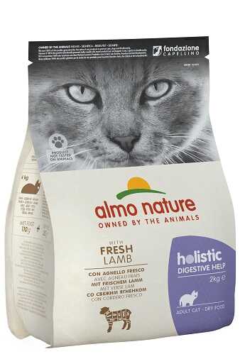 Сухой корм Almo Nature Holistic Cat With Fresh Meat Digestive Help Lamb