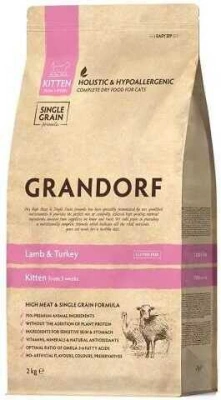 Grandorf (Грандорф) Kitten Lamb & Turkey Беззерновий корм для кошенят та вагітних кішок з ягням і індичкою