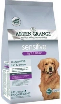 Arden Grange (Арден Гранж) Sensitive Light Senior Сухий корм для літніх собак з чутливим травленням з океанічною білою рибою і картоплею