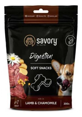 Savory (Сейворі) Soft Snacks Digestion Lamb & Chamomile М'які ласощі для покращення травлення у собак з ягням та ромашкою