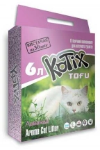 Kotix Tofu (Котікс Тофу) Lavender Соєвий наповнювач для котячого туалету з ароматом лаванди