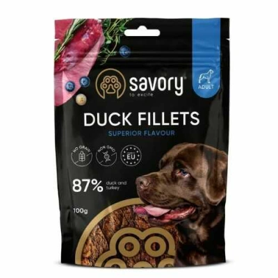 Savory (Сейворі) Dog Adult Duck & Turkey Fillets Джерки з індички та качки для собак різних порід