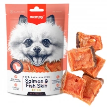 Wanpy (Ванпі) Dog Soft Salmon & Fish Skin Bites Ласощі зі шматочків лосося для собак img