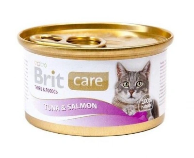 Brit Care (Бріт Кеа) Консерва для котів з тунцем і лососем