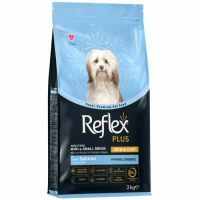 Reflex Plus (Рефлекс Плюс) Dog Adult Mini & Small Skin & Coat Salmon Гіпоалергенний сухий корм з лососем для здоров'я шкіри і шерсті собак дрібних порід