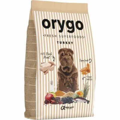 Orygo (Оріго) Dog Adult All Breeds Turkey & Pumpkin Напіввологий корм з індичкою для дорослих собак різних порід