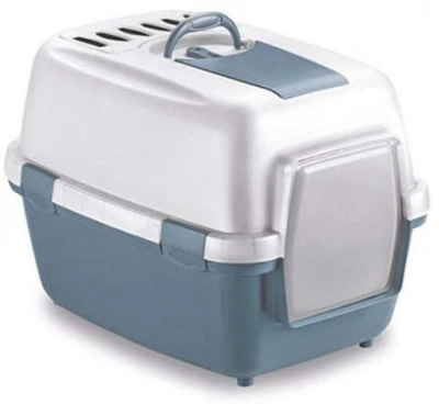 Stefanplast (Стефанпласт) Wiva Cat Туалет із фільтром закритий для котів та кішок, 55х40х40 см, синій