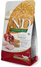 Farmina (Фарміна) N&D Prime Low Grain Cat Neutered Adult Chicken & Pomegranate Низькозерновий сухий корм з куркою та гранатом для стерилізованих котів та кішок img
