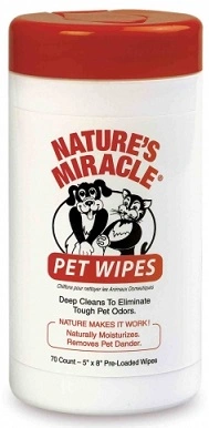 Nature's Miracle (Нейчерс Міракл) Pet Wipes Вологі серветки для очищення собак