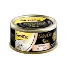 GimCat (ДжимКет) Shiny Cat Filet Консерви з куркою для котів та кішок img