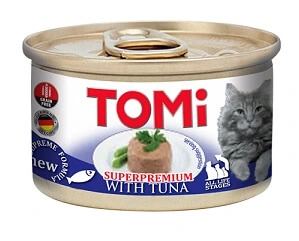 Tomi (Томі) Tuna Superpremium Консерви з тунцем для котів та кішок, мус