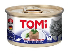Tomi (Томі) Tuna Superpremium Консерви з тунцем для котів та кішок, мус img