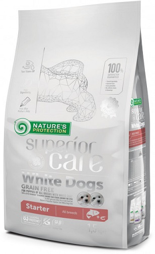 Сухий корм Nature’s Protection Superior Care White Dogs Grain Free Starter Salmon