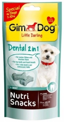 Кісточки для собак Ласощі для здоров'я зубів GimDog Dental 40 гр