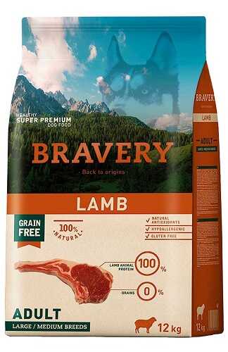 Корм для собак Bravery Adult Large & Medium Lamb
