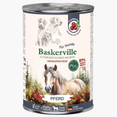 Baskerville (Баскервіль) Monoprotein FOS Dog Adult Horse Беззерновий вологий корм з кониною для дорослих собак різних порід