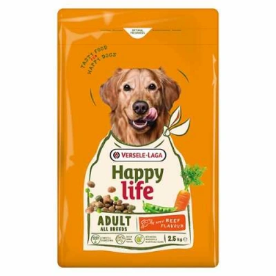Happy Life (Хеппі Лайф) Adult All Breeds with Beef Flavour Сухий корм зі смаком яловичини для дорослих собак усіх порід