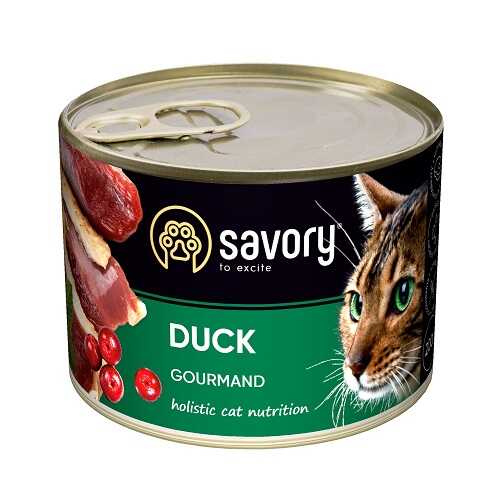 Вологий корм Savory Cat Duck